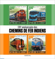 Djibouti 2023 Indian Trains, Mint NH, Transport - Railways - Trains