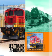 Djibouti 2023 African Trains, Mint NH, Transport - Railways - Eisenbahnen