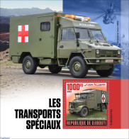 Djibouti 2023 Special Transport , Mint NH, Health - Transport - Red Cross - Automobiles - Croix-Rouge