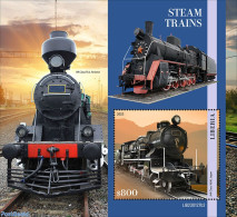 Liberia 2023 Steam Trains, Mint NH, Transport - Railways - Eisenbahnen