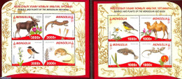 Mongolia 2022 Red Book 8v (2 M/s), Mint NH, Nature - Animals (others & Mixed) - Birds - Camels - Fish - Reptiles - Fishes