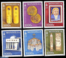 Mongolia 2022 Djenghiz Khan 6v, Mint NH, History - Various - Archaeology - Stamps On Stamps - Money On Stamps - Archaeology