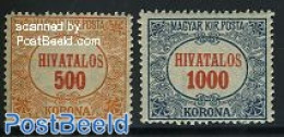 Hungary 1924 On Service 2v, Unused (hinged) - Sonstige & Ohne Zuordnung