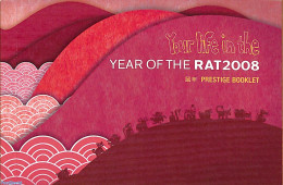 Christmas Islands 2008 Year Of The Rat, Prestige Booklet, Mint NH, Various - Stamp Booklets - New Year - Non Classés