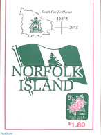 Norfolk Island 1995 Flowers, Local Mail Booklet, Mint NH, Nature - Flowers & Plants - Stamp Booklets - Unclassified