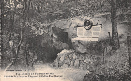 77-FONTAINEBLEAU LA FORET CAVERNE D AUGAS-N°5188-G/0189 - Fontainebleau