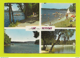 58 Le Lac Des Settons En 4 Vues Vers Montsauche Baignade - Montsauche Les Settons
