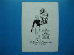 (1955) FÉLIX POTIN - La Maison D'Alimentation Centenaire - Advertising