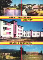 VILEMOV, DOLNI POUSTEVNA, MULTIPLE VIEWS, ARCHITECTURE, LAKE, CAR, CZECH REPUBLIC, POSTCARD - Tchéquie