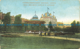 R651932 London. Thames Embankment Gardens. Cecil And Savoy Hotels In Distance. G - Sonstige & Ohne Zuordnung