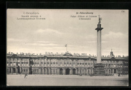 AK St. Pétersbourg, Palais D`Hiver Et Colonne D`Alexandre  - Russie