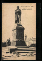 AK Moscou, Monument De Pouchkin  - Russia