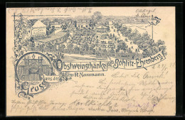 Lithographie Böhlitz-Ehrenberg, Obstweinschänke R. Naumann  - Autres & Non Classés
