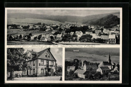 AK Allenbach, Gasthaus W. Ehrhardt, Schloss, Totalansicht  - Autres & Non Classés