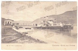 RO 93 - 25565 ORSOVA, Harbor, Ship, Danube, Romania - Old Postcard, CENSOR - Used - 1916 - Rumänien