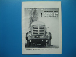 (1955) Camions BERLIET - Advertising