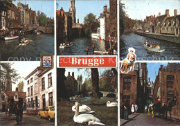 72361359 Brugge Schwan Kanal Pferdekutsche  Bruges - Brugge
