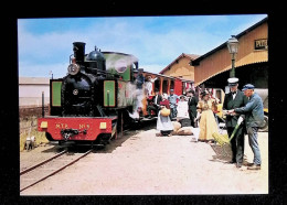 Cp, Chemin De Fer, Musée Des Transports De Pithiviers, 45, Le Tortillard En Gare, Locomotive 030 T Le Minihic..... - Trains