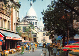 75-PARIS PLACE DU TERTRE ET SACRE COEUR-N°C-4349-C/0179 - Other & Unclassified