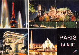 75-PARIS LA NUIT VUES-N°C-4349-C/0153 - Other & Unclassified