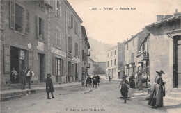 VIVIEZ (Aveyron) - Grande Rue - Café Du Pont - Voyagé 1912 (2 Scans) - Autres & Non Classés