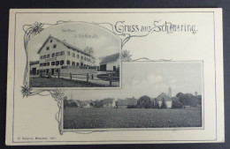 Gruß Aus Scheuering  Ganghofen Pfarrkirchen  Gasthaus Wohlmut Um 1900  #AK6336 - Pfarrkirchen