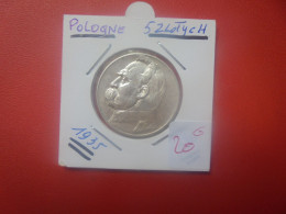 POLOGNE 5 ZLOTYCH 1935 ARGENT (A.3) - Poland