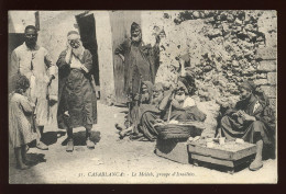 JUDAISME - MAROC - CASABLANCA - LE MELLAH, GROUPE D'ISRAELITES - Jodendom