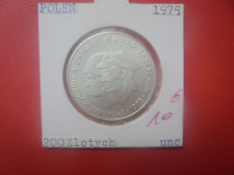 POLOGNE 200 ZLOTY 1975 ARGENT (A.3) - Polen