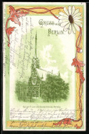 Künstler-AK Berlin, Kaiser Friedrich Gedächtnis-Kirche  - Tiergarten