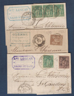 Lot De 3 Lettres Avec Type Sage - 1876-1898 Sage (Type II)