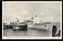 AK Cuxhaven, Passagierschiff Wappen Von Hamburg An Der Alten Liebe  - Paquebots