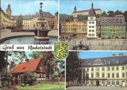 72358386 Rudolstadt Schloss Heidecksburg Marktplatz Volkskundemuseum Thueringer  - Rudolstadt