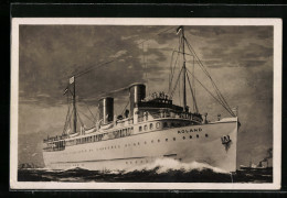 Künstler-AK Passagierschiff Roland Des Nordd. Lloyds Bremen In Der Bugansicht  - Steamers