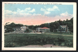 AK Inlet, NY, Head Of Fourth Lake, The Parquet Post Office And Inlet Supply Co.  - Sonstige & Ohne Zuordnung