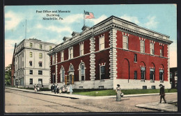 AK Meadville, PA, Post Office And Masonic Building  - Altri & Non Classificati
