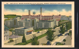 AK Hershey, PA, East Chocolate Avenue, The Post Office And The Huge Chocolate Plant  - Sonstige & Ohne Zuordnung