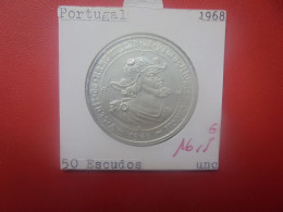 +++QUALITE+++PORTUGAL 50 ESCUDOS 1968 ARGENT+++(A.3) - Portugal