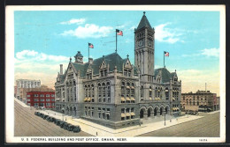 Künstler-AK Omaha, NE, U.S. Federal Builidng And Post Office  - Sonstige & Ohne Zuordnung