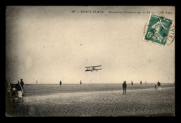 AVIATION - AEROPLANE CAUDRON SUR LA PLAGE DE BERCK - AVION - ....-1914: Vorläufer