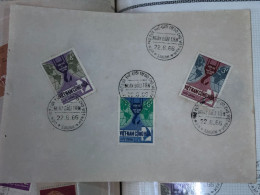 SOUTH VIET NAM STAMPS F D C- On Certified Paper (22-6-1966-AIDE VIEN TRO)-1pcs Good Quality - Vietnam