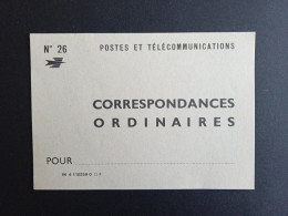 PTT. Vignette Correspondances Ordinaires N° 26 Vierge - Postdokumente