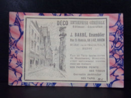 174 CHROMOS . PUBLICITE .  DECO . ENTREPRISE GENERALE BATIMENT .  J. BARBE . 58 A 62 RUE ST ROMAIN  ROUEN . ANNEE 1926 - Publicités