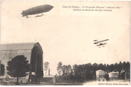 FR51 CAMP DE CHALONS - Le Dirigeable Militaire "Adjudant Réau" - Animée - Belle - Camp De Châlons - Mourmelon