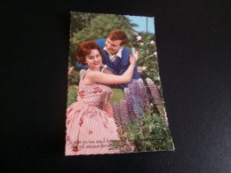 BELLE CARTE FANTAISIE "BEAU COUPLE ENLACE SOURIANT" .. - Paare