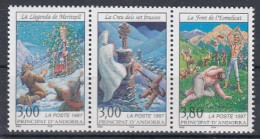 FRENCH ANDORRA 514-516,unused - Märchen, Sagen & Legenden