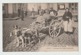 CPA - 08 - GIVET (Ardennes) - Très Belle VOITURE à CHIENS, Attelage De 4 Chiens, Probablement Chiffonier Voy En 1907 - Givet