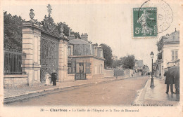 28-CHARTRES LA GRILLE DE L HOPITAL ET RUE DE BONNEVAL-N°5193-H/0129 - Chartres