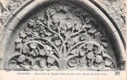 28-CHARTRES DECORATION DU TYMPAN D UNE FENETRE-N°5193-H/0017 - Chartres