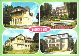 VELICHOVKY, MULTIPLE VIEWS, ARCHITECTURE, PARK, FOUNTAIN, CZECH REPUBLIC, POSTCARD - Czech Republic